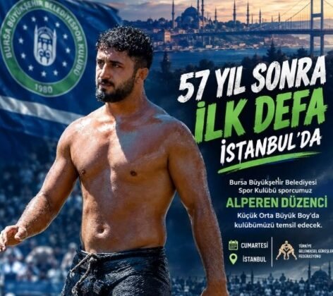 Büyükşehir Belediyesi Güreşçisi Tarihi Er Meydanında