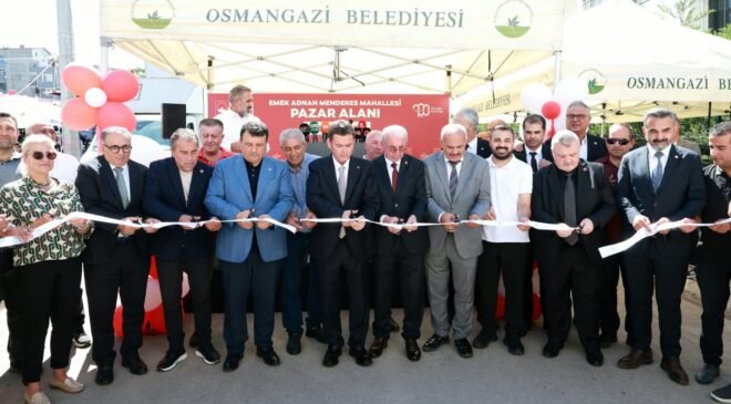 Osmangazi’de Modern Bir Pazar Daha Hizmete Açıldı