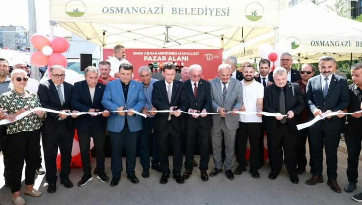 Osmangazi’de Modern Bir Pazar Daha Hizmete Açıldı