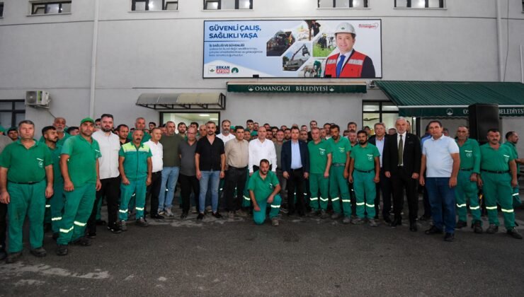 Osmangazi Belediye Başkanı Erkan Aydın Güne Temizlik Emekçileriyle Başladı
