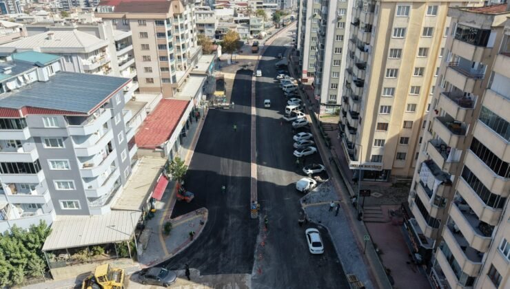 Büyükşehir Belediyesi Erdoğan Caddesini Yeniliyor