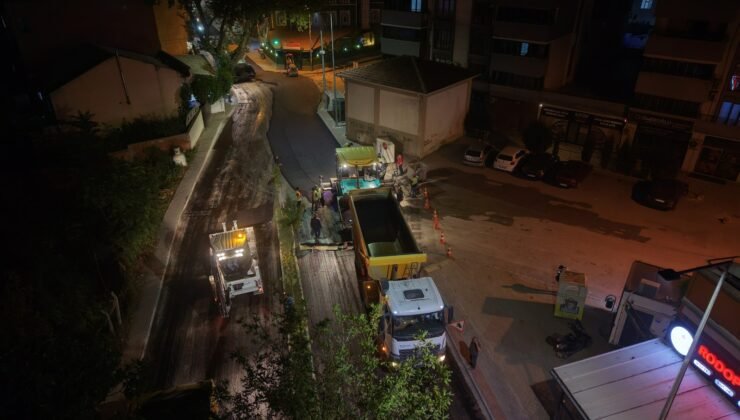 Büyükşehir Belediyesi Ekipleri Ulaşımda Gece Mesaisi