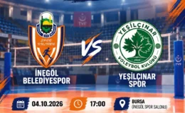 İnegöl Belediyespor Erkek Voleybol Maçına Davet