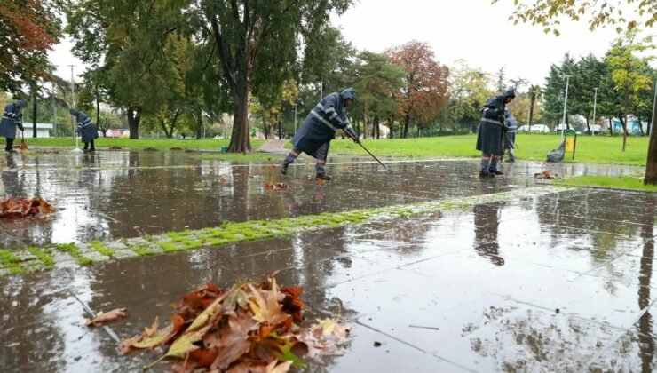 Osmangazi Belediyesi’nden Sonbahar Temizlik Çalışması