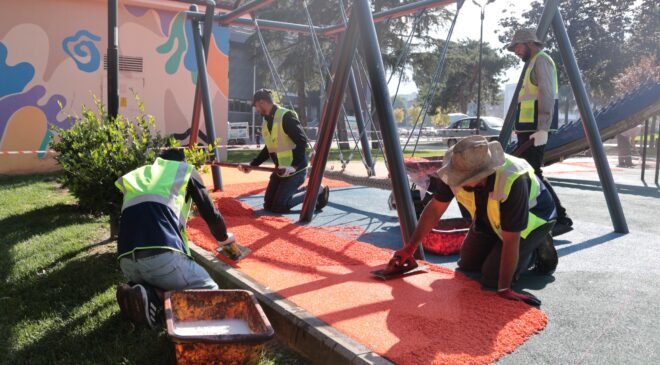 Yıldırım’da Parklara Kış Mevsimi Bakımı