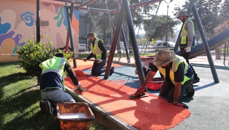 Yıldırım’da Parklara Kış Mevsimi Bakımı